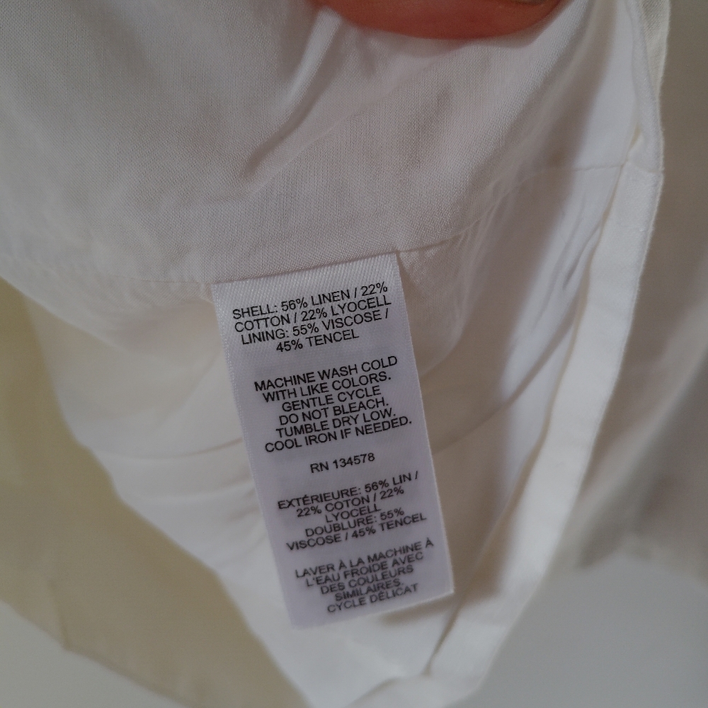 Vineyard Vines Double Breasted Linen Blazer In White Cap $298 Nautical Preppy - Picture 4 of 8